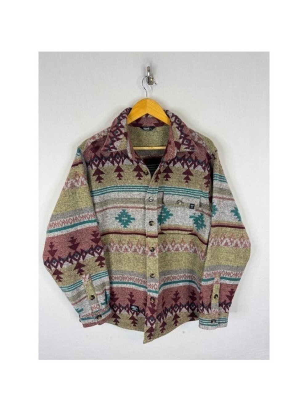Notice The Reckless Mens Southwestern Tapestry Jacket Geometric Aztec Pattern L